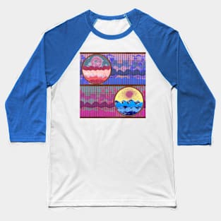 Mountains, Space View Baseball T-Shirt